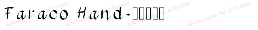 Faraco Hand字体转换